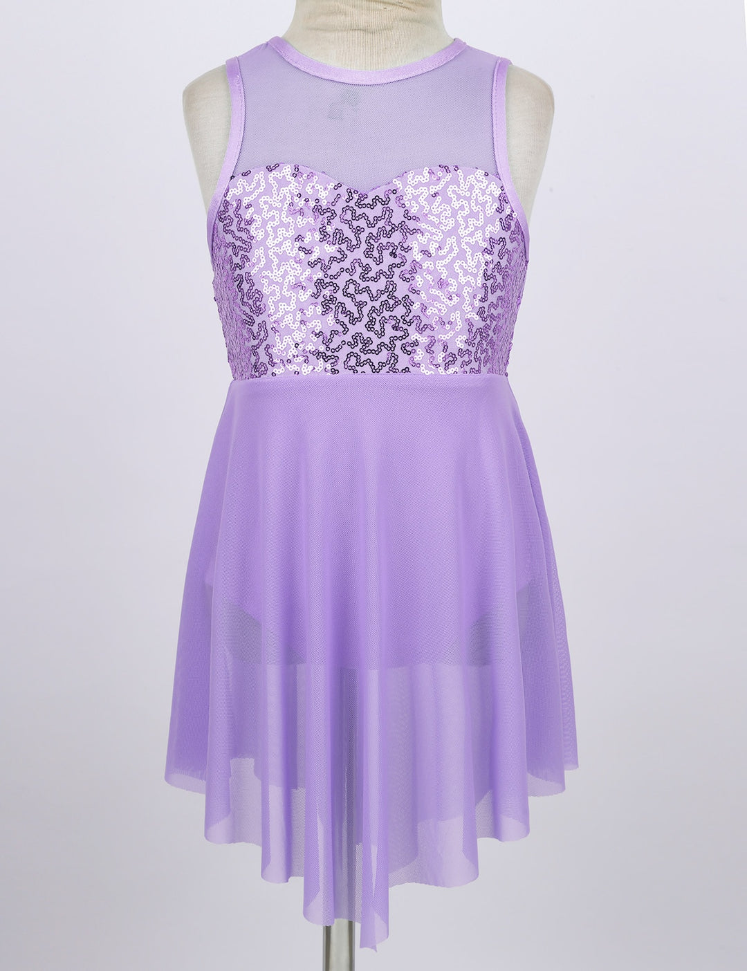 Robe asymétrique avec corsage paillettes Azima