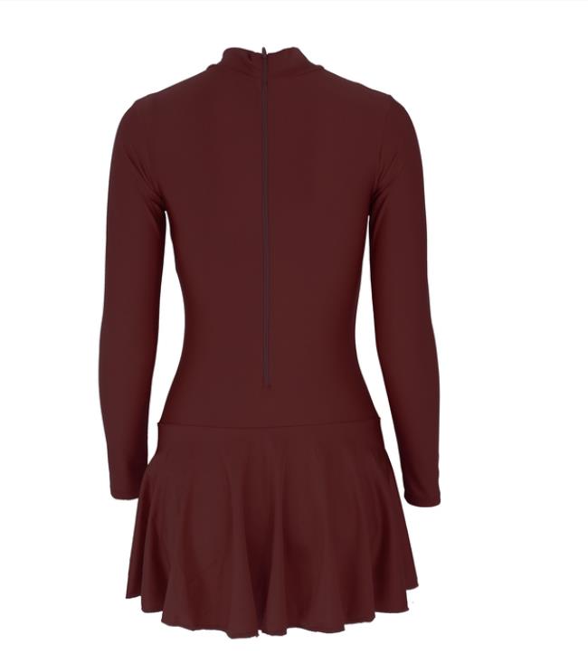 Justaucorps manches longues avec jupette Meira