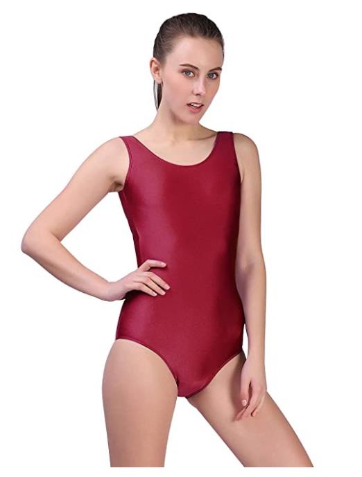 Justaucorps col rond sans manches Nathalie