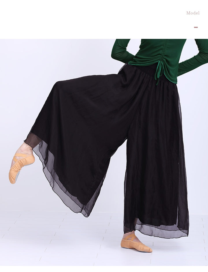 Pantalon danse large en mousseline Wanida