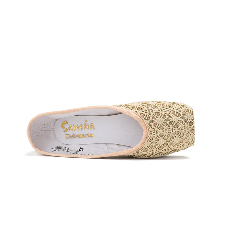 Chaussons Pointes Sansha avec broderies