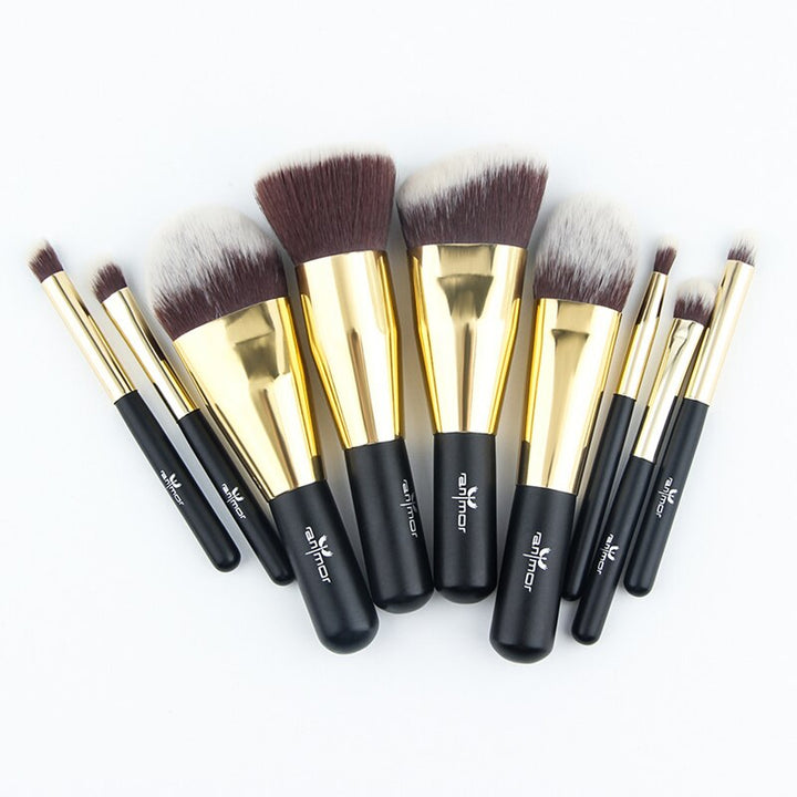 Set de 9 pinceaux maquillage Visage et Yeux