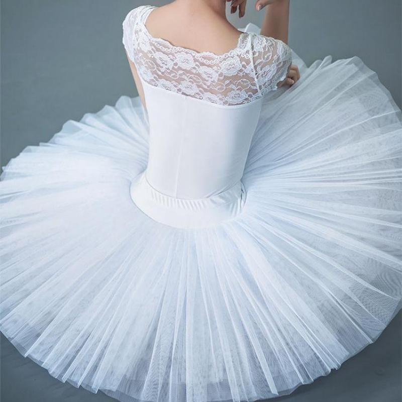Tanzdunsje Jupe de Danse Tutu Ballet pour Filles - 4 Couches en Tanzdunsje Jupe de Danse Tutu Ballet pour Filles - 4 Couches en