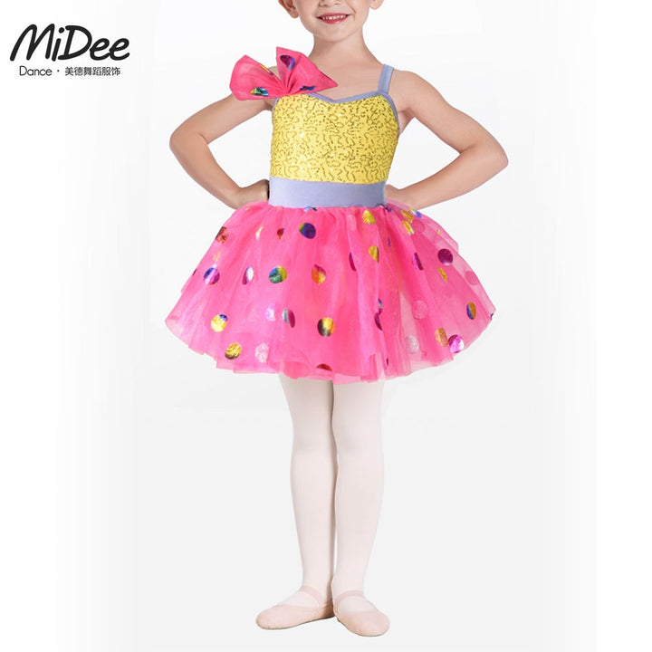 Costume Lola tutu or et rose paillettes