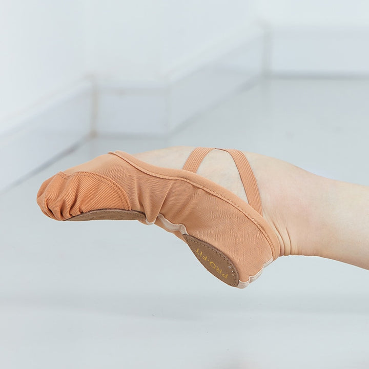 Chaussons demi-pointes bi-semelle microfibre Sansha