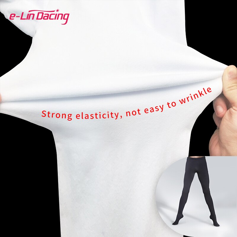 Collant danse avec pieds pour homme coloris noir ou blanc