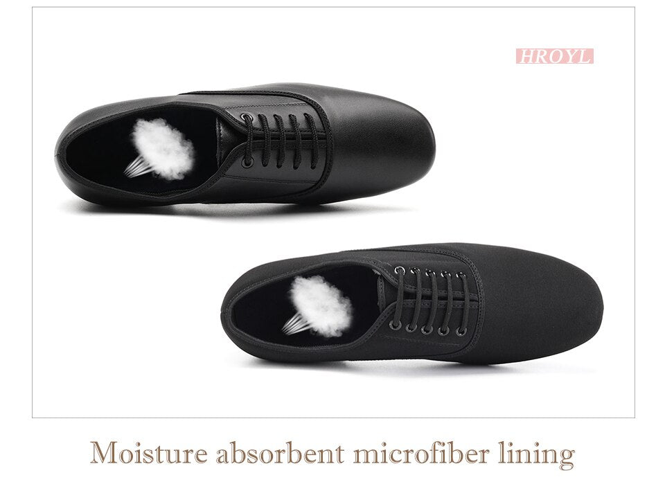 Chaussures danse hommes en cuir PU  coloris noir