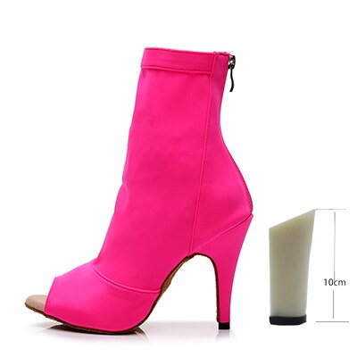 Bottines danse Assa rose Talons de 6 à 10cm