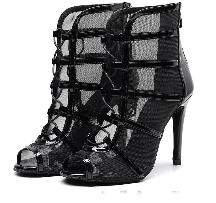 Bottines Ashwini noir semelle pour extérieur Talons de 6 à 10cm