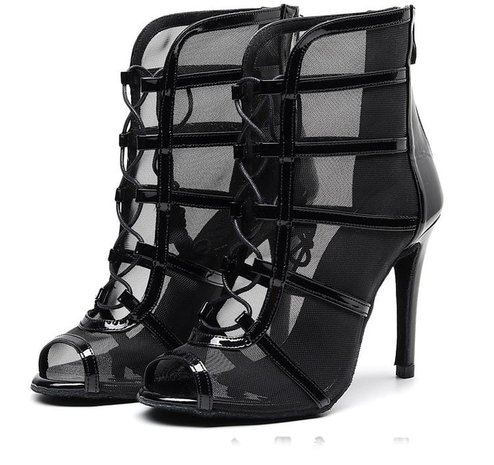 Bottines Ashwini noir semelle pour extérieur Talons de 6 à 10cm