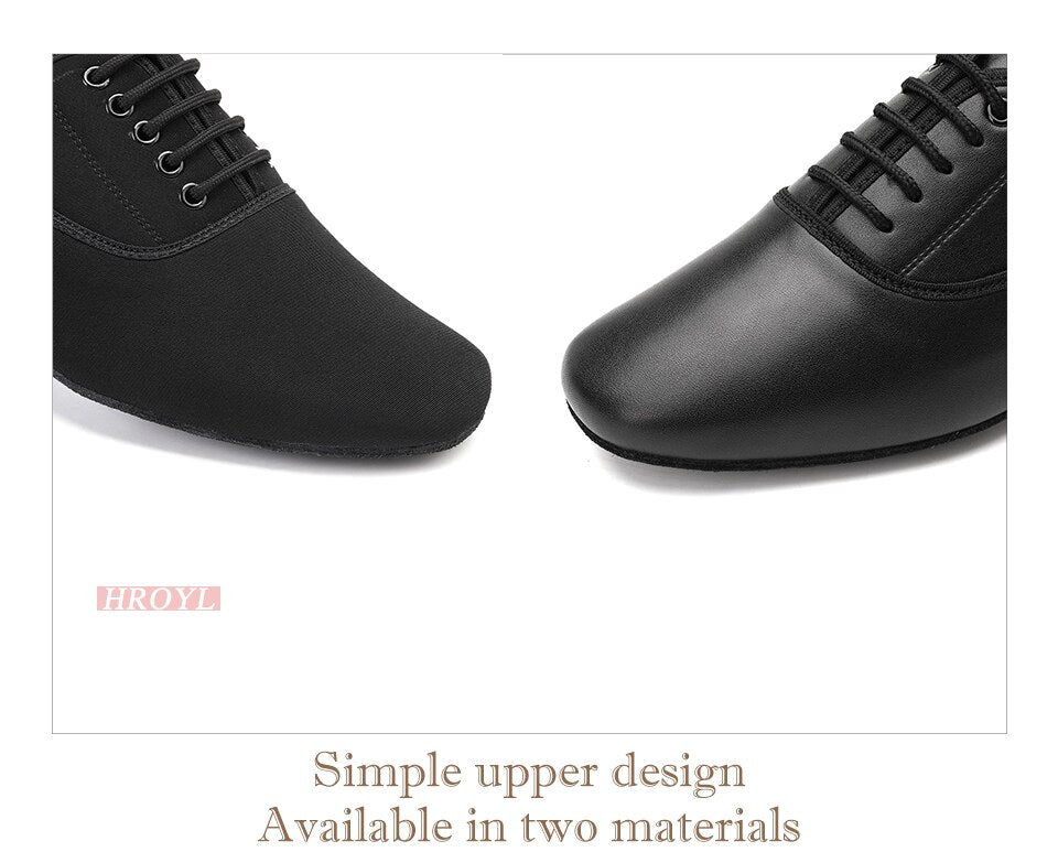 Chaussures danse hommes en cuir PU  coloris noir