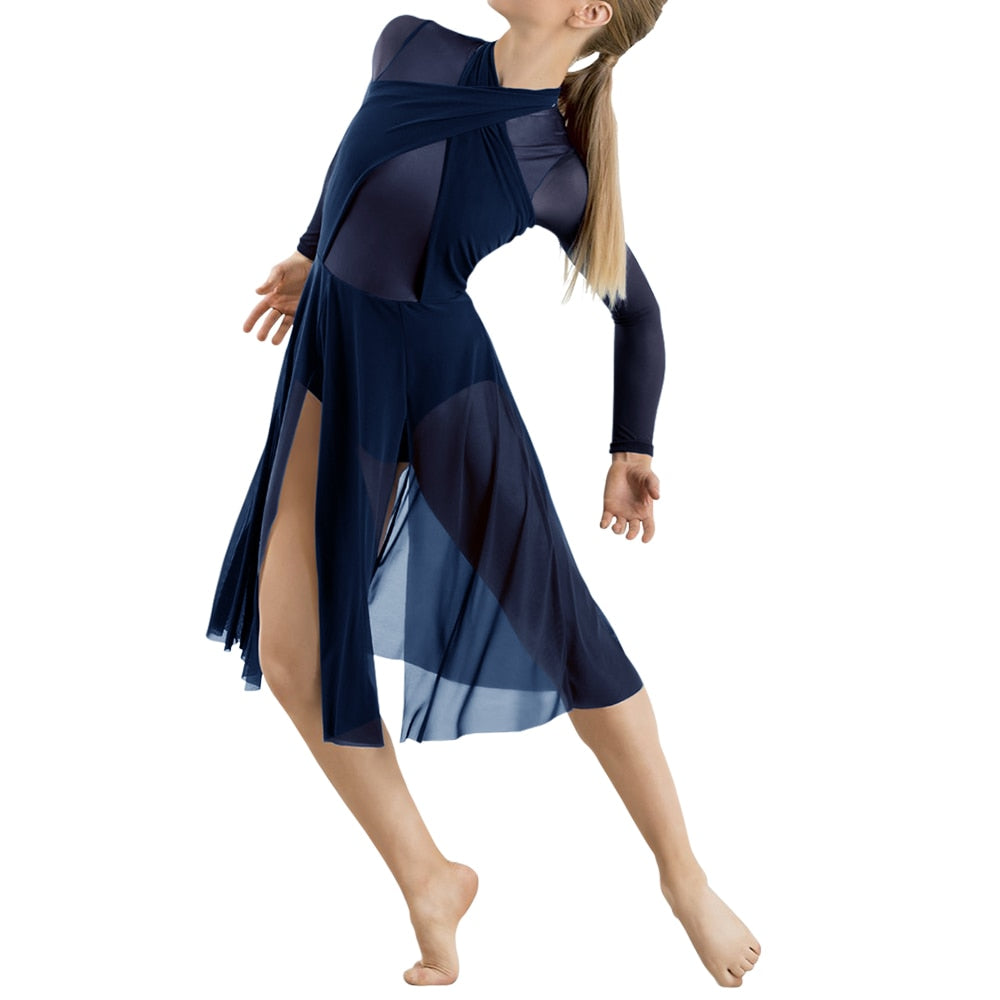 Robe Justaucorps manches longues lyrical Tania