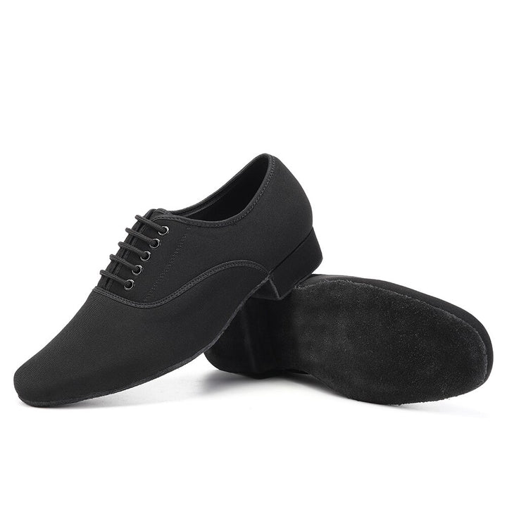 Chaussures danse hommes en cuir PU  coloris noir