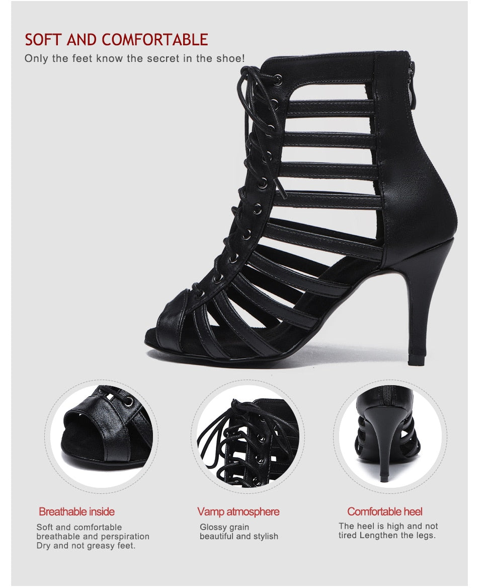 Bottines danse Emilie Talons de 7 ou 10cm