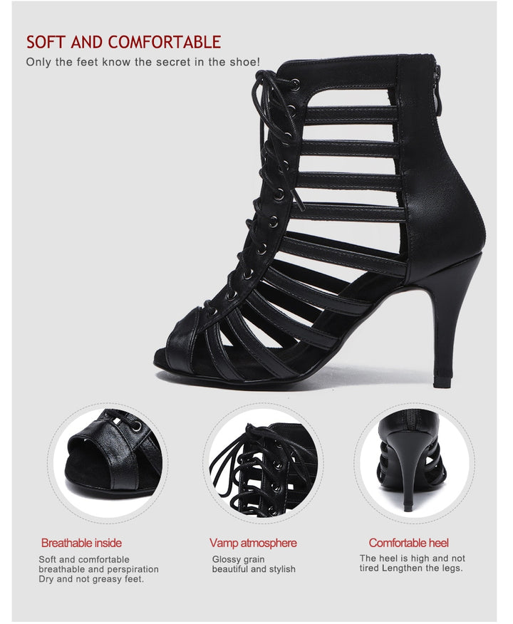 Bottines danse Emilie Talons de 7 ou 10cm