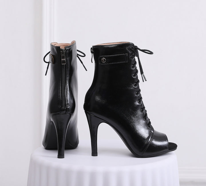 Bottines Charlie coloris noir Talons de 7 à 11cm