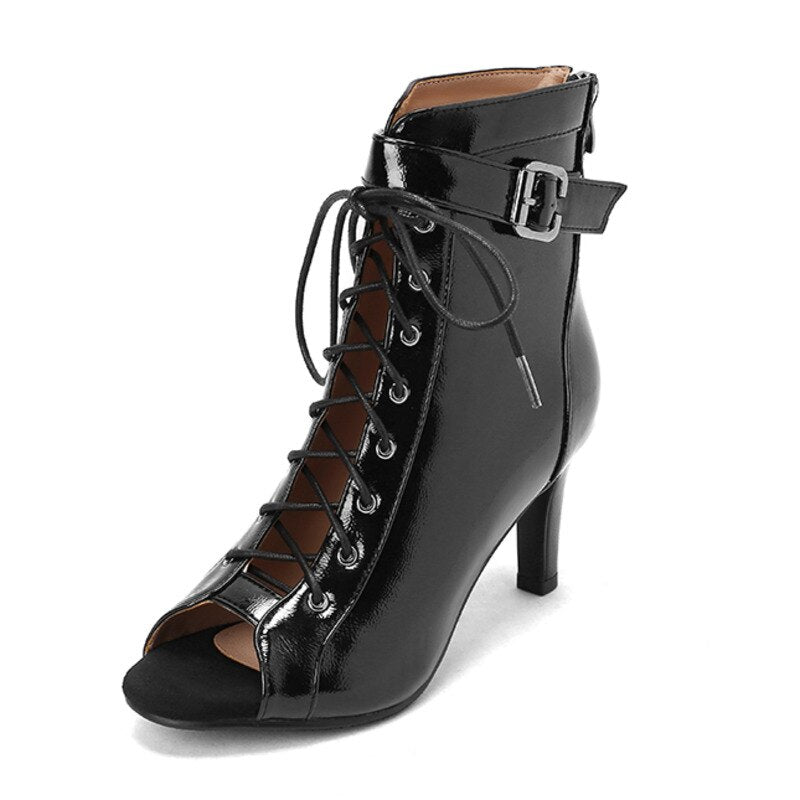 Bottines danse Paloma noir ou beige Talons de 7 à 9.5 cm