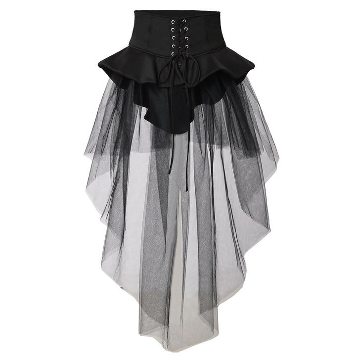 Ceinture corset avec jupe tulle coloris noir ou blanc