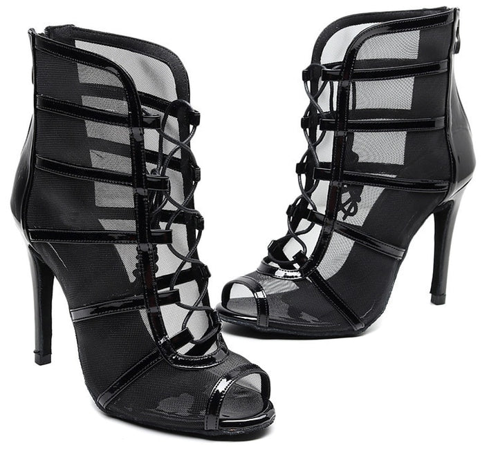 Bottines Ashwini noir semelle pour extérieur Talons de 6 à 10cm