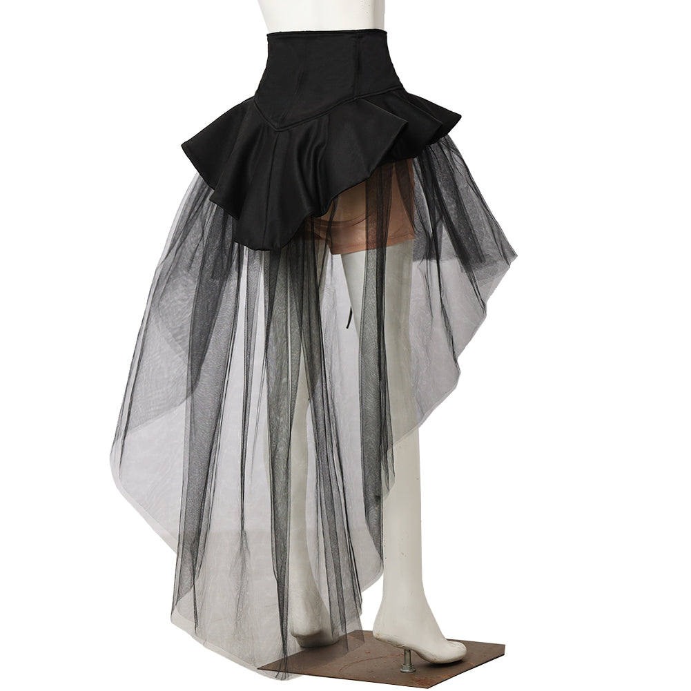 Ceinture corset avec jupe tulle coloris noir ou blanc
