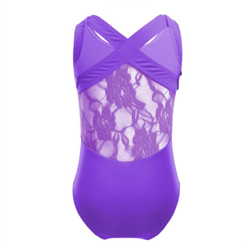 Justaucorps bretelles croisées dos dentelle Maena