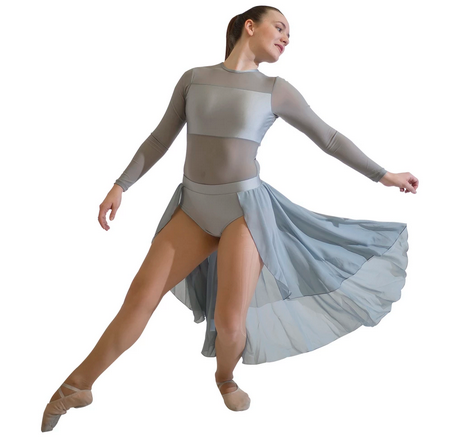 Robe Justaucorps ouverte à manches longues Ada