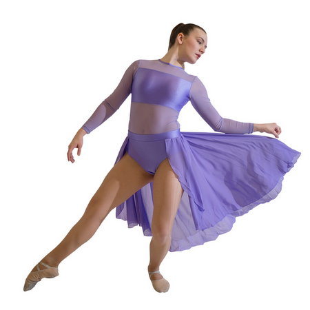 Robe Justaucorps ouverte à manches longues Ada