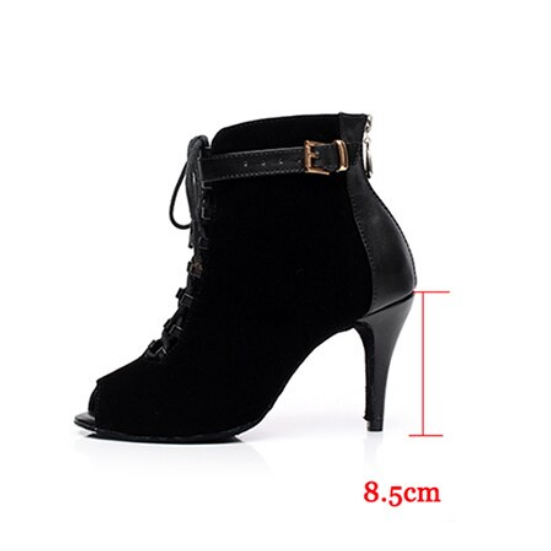 Bottines danse Nora noir Talons de 6 à 10cm