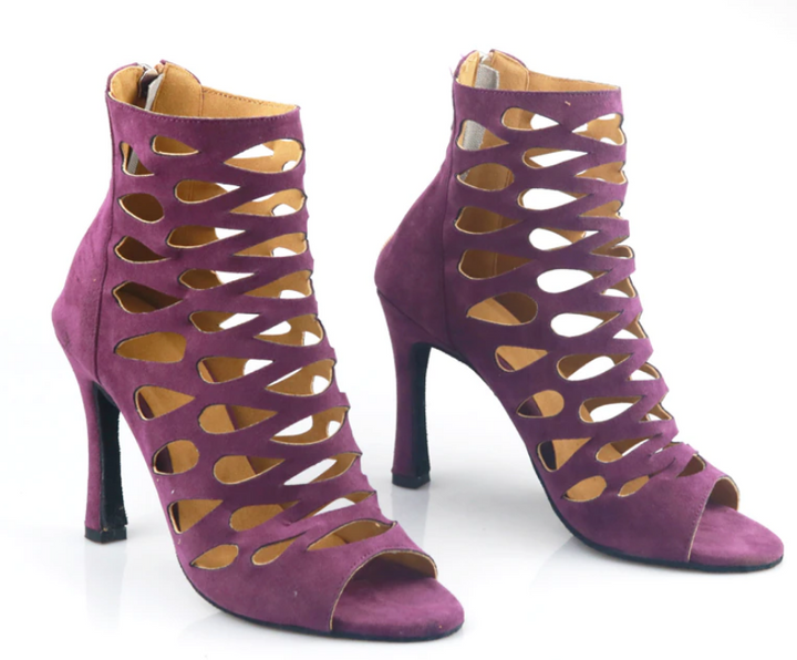 Bottines danse Kiara violet Talons de 6 à 10 cm