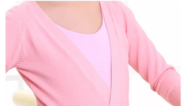 Cache-coeur à manches longues pour enfants 4 coloris au choix - Dance Store