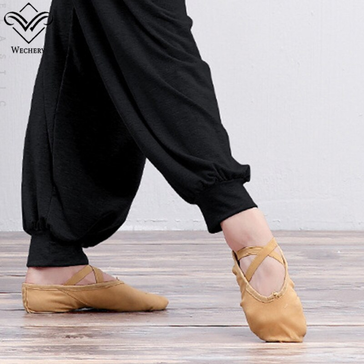 Pantalon noir ample en coton pour adulte - Dance Store