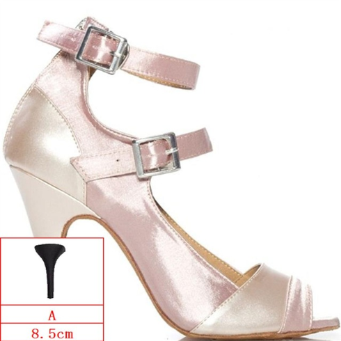 Chaussures de danse pour femme coloris chair - Talons de 6 à 10cm
