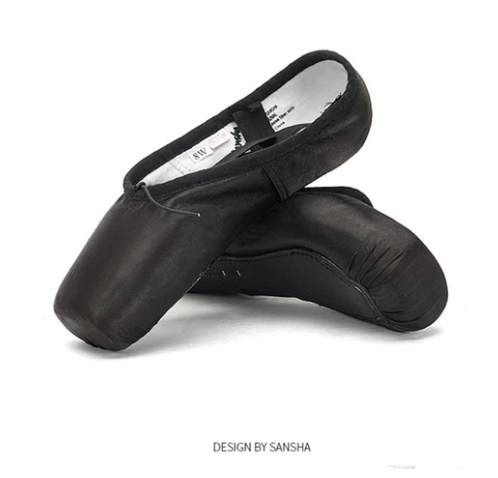 CHAUSSONS POINTES SATIN SANSHA coloris noir