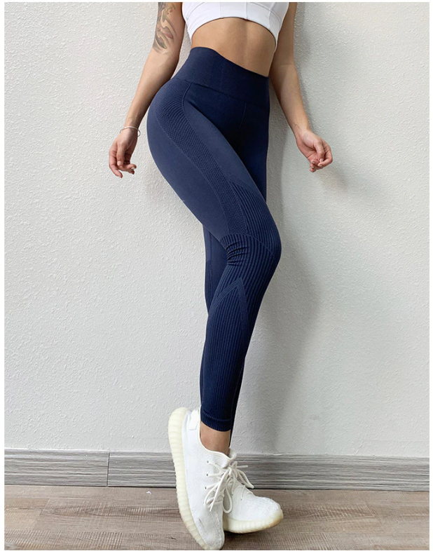 Legging maille fantaisie taille haute 3 coloris au choix