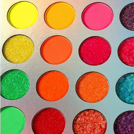 Palette de fards à paupières 24 couleurs fluo