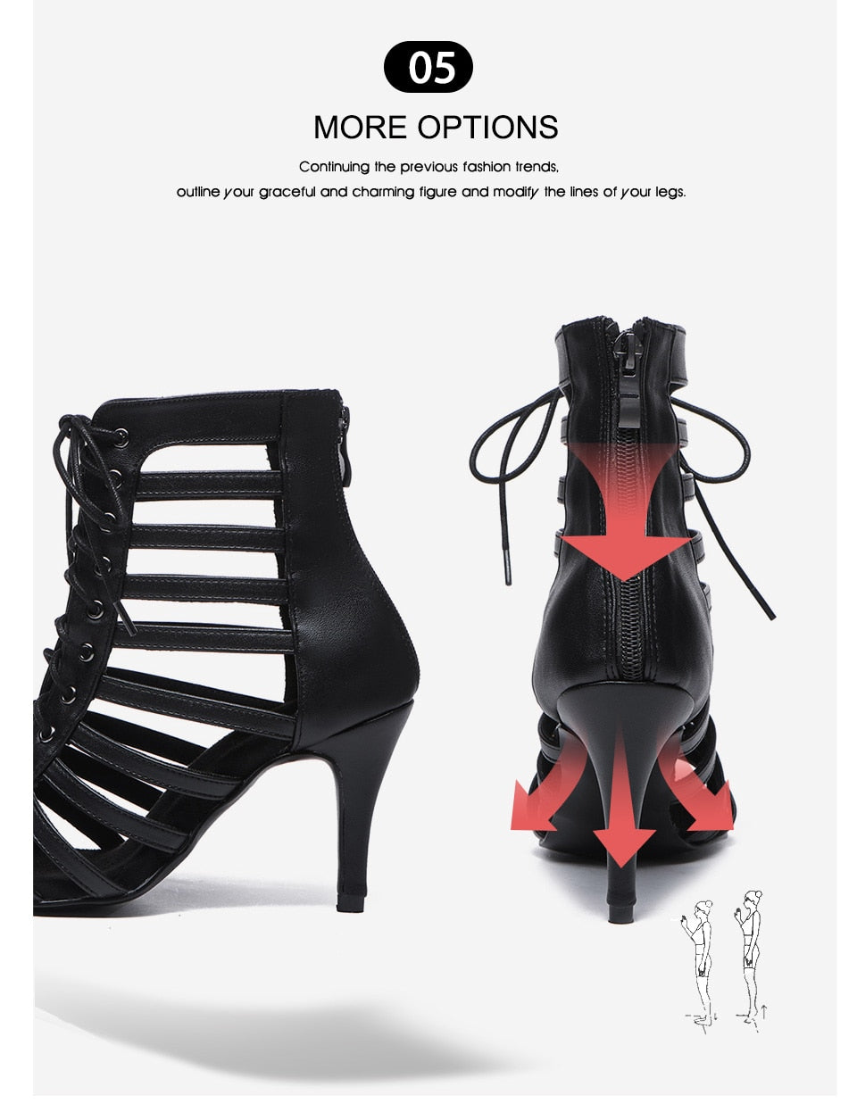 Bottines danse Émilie Noir semelle suede talon 7cm T38