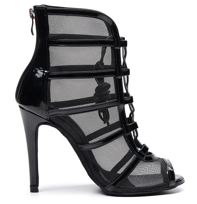 Bottines Ashwini noir semelle pour extérieur Talons de 6 à 10cm