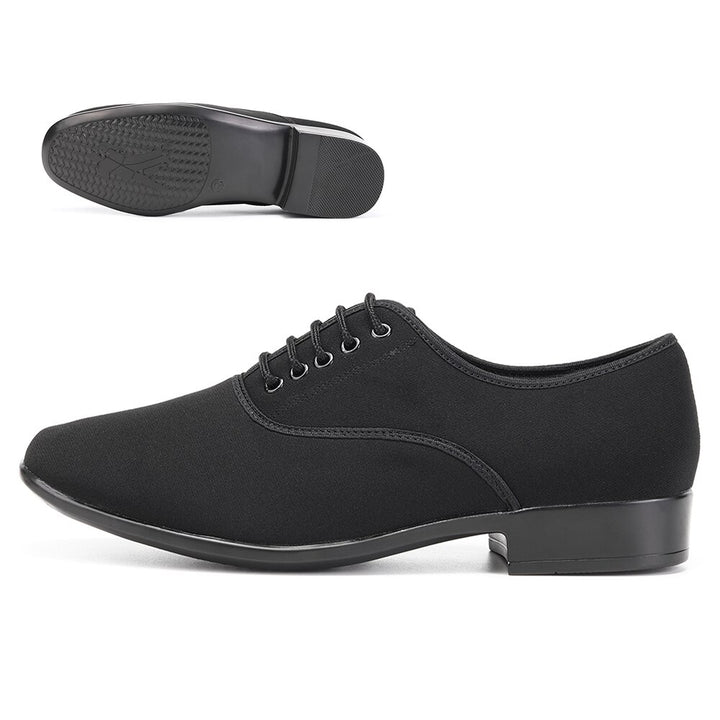 Chaussures danse hommes en cuir PU  coloris noir