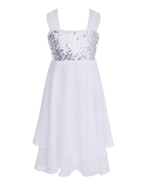 Robe paillettes Inaya avec bretelles réglables 10-14 ans