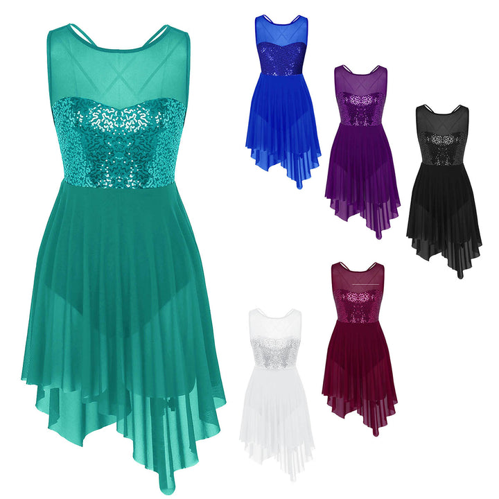 Robe Justaucorps asymétrique dos décolleté Larysa