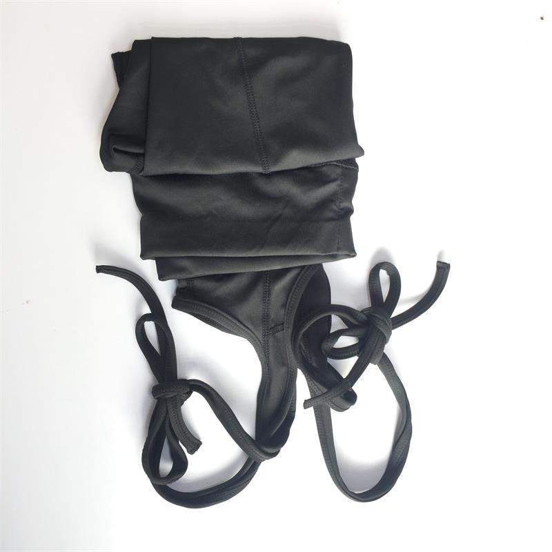 Legging avec noeuds qui entourent le bas de jambe pour adulte 2 coloris au choix: noir ou gris - Dance Store