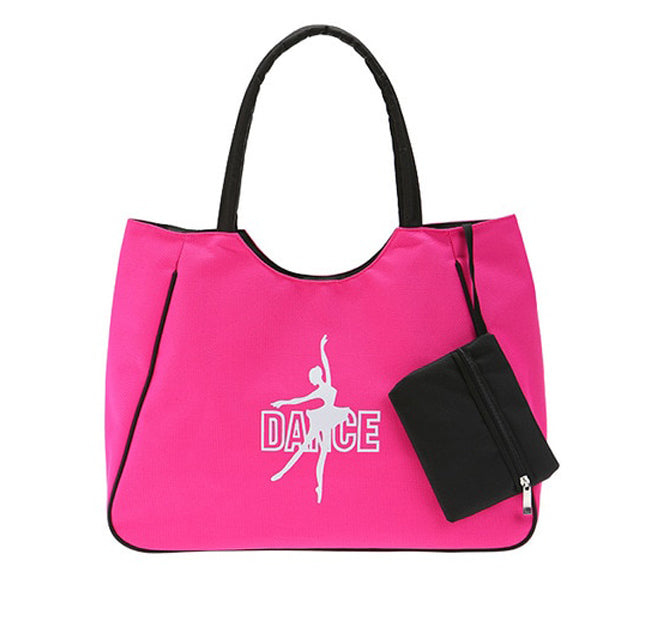 Sac épaule fille logo danseuse coloris rose ou noir
