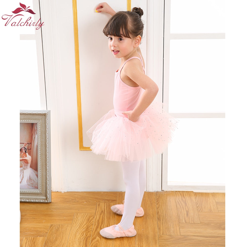 Justaucorps bretelles & jupette strass Hannah