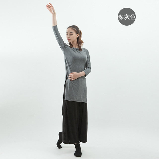 Top Haut Tunique manches longues pour adulte 12 coloris au choix - Dance Store