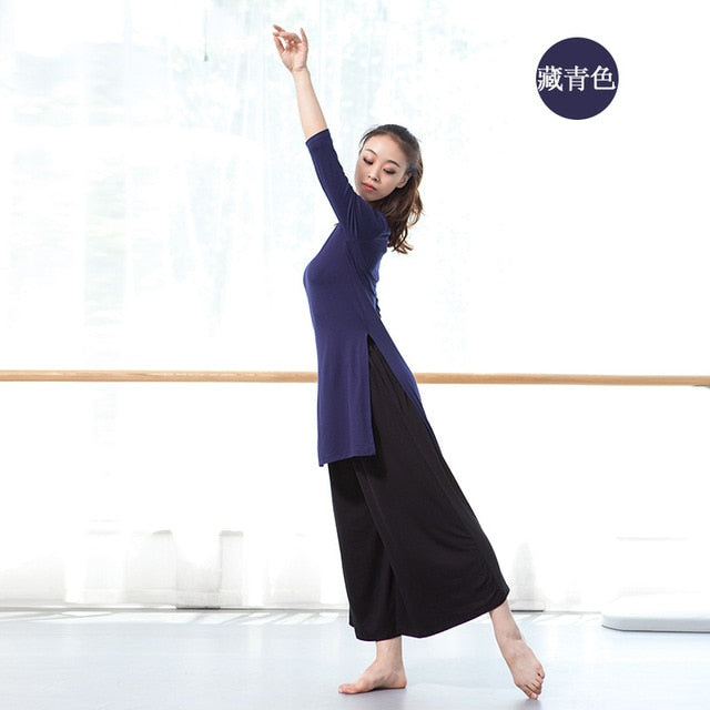 Top Haut Tunique manches longues pour adulte 12 coloris au choix - Dance Store