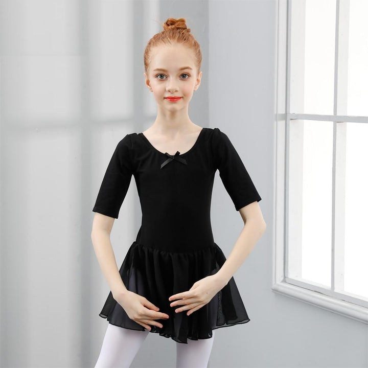 Justaucorps manches 3/4 avec jupette Danaé