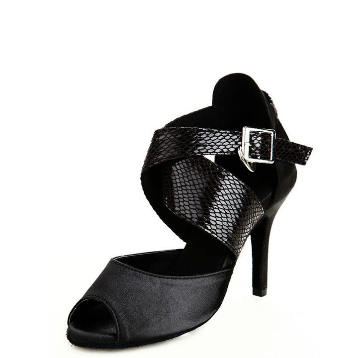 Chaussures de danse pour femme - coloris disponibles: noir ou turquoise & argent- Talons personnalisables: hauteurs disponibles 7 ou 8.5cm - Dance Store