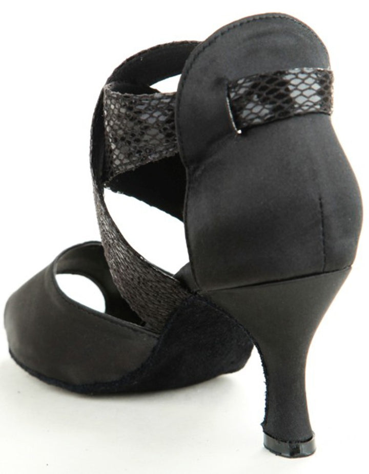 Chaussures de danse pour femme - coloris disponibles: noir ou turquoise & argent- Talons personnalisables: hauteurs disponibles 7 ou 8.5cm - Dance Store