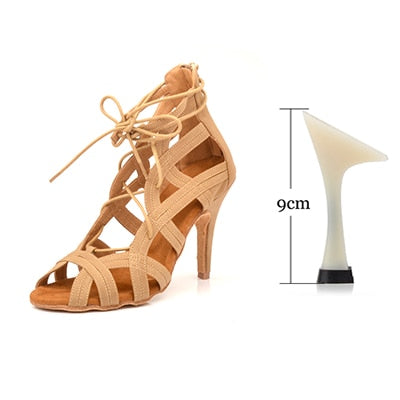 Chaussures de danse pour femme - en daim - 3 coloris au choix: noir, rouge, chair  - Talons personnalisables hauteurs disponibles 10cm 9cm 8.5cm 7.5cm 6cm - Dance Store