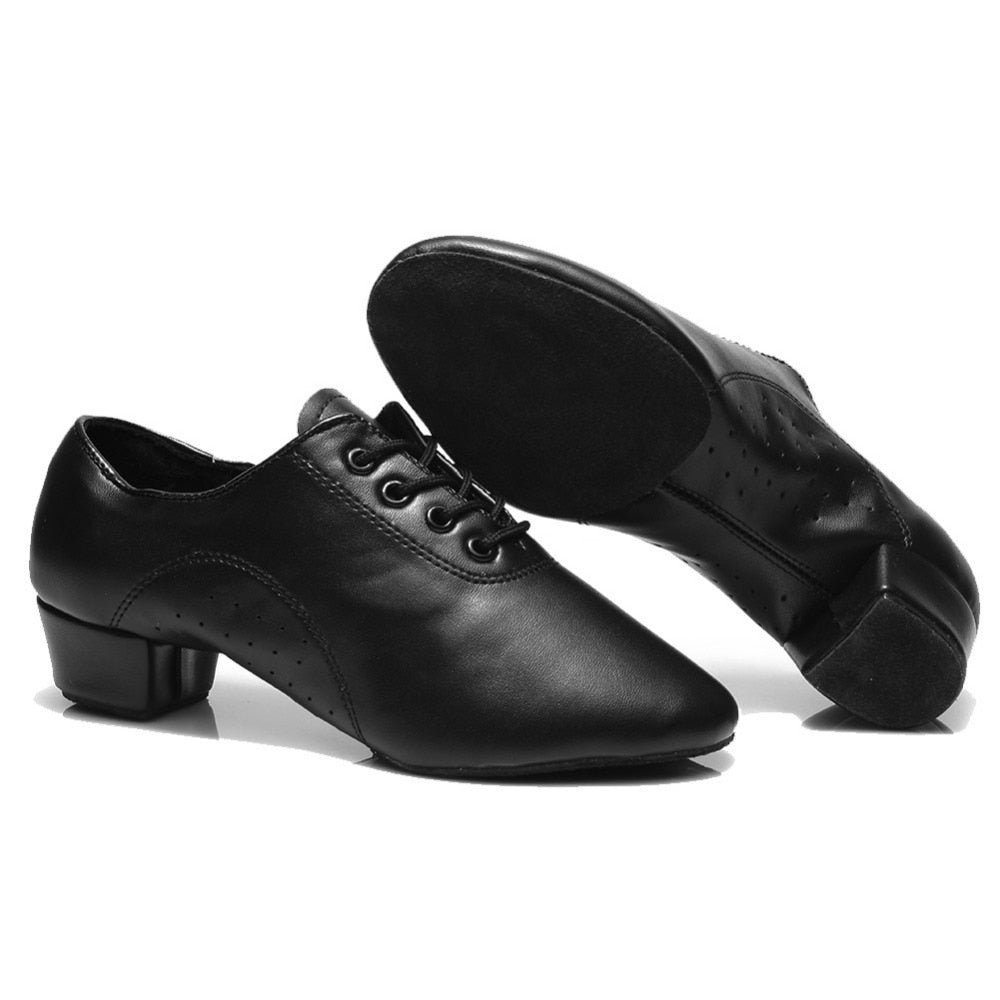 Chaussures de danse à talons homme coloris or